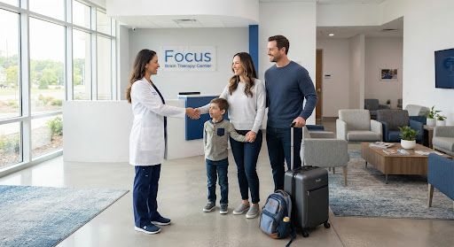 Welcoming clinical setting at Focus Brain Therapy